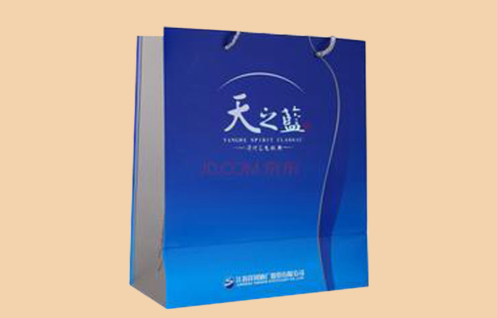 天之藍(lán)白酒紙袋
